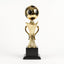 Trofeo estatuilla balón dorado con negro