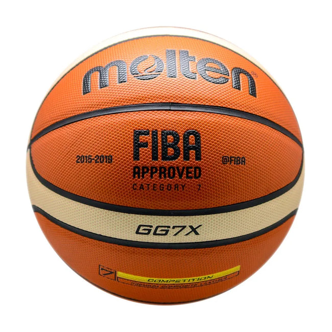 Balón-Baloncesto-Molten-Oficial-En-Cuero-N7-1 Hover Image