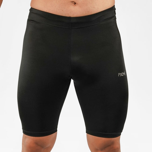 Licra deportiva corta para hombre negra Main Image
