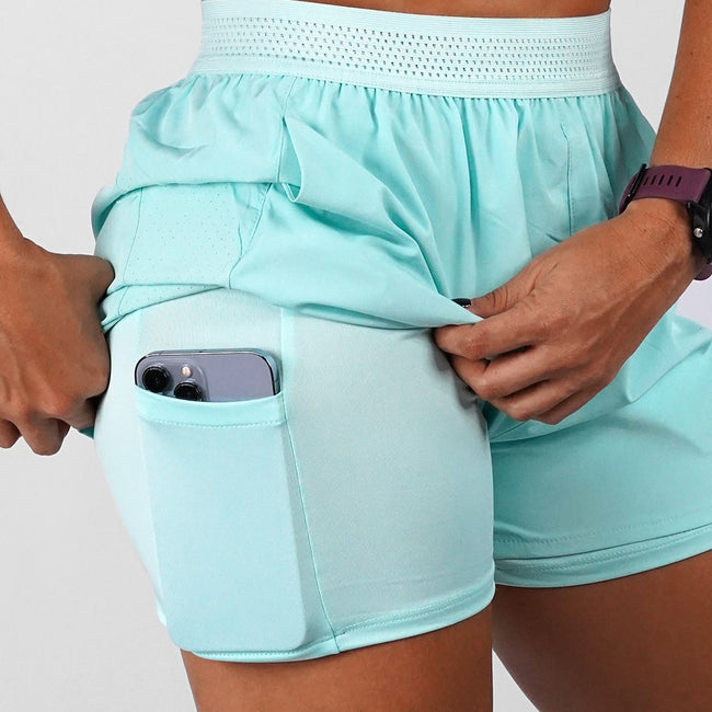 Pantaloneta deportiva running sky azul Main Image