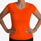 Camiseta-Deportiva-Dama-Naranja