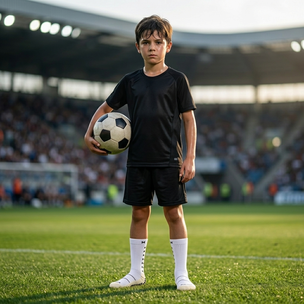 Media antideslizante futbol Niño