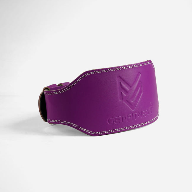 Cinturón para levantamiento de pesas cuero Morado Main Image