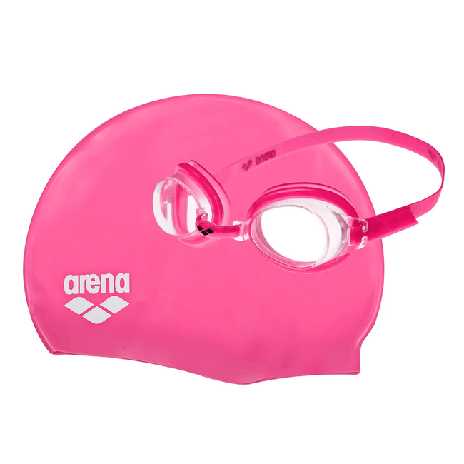 Set Arena gafas y gorro natación junior Hover Image