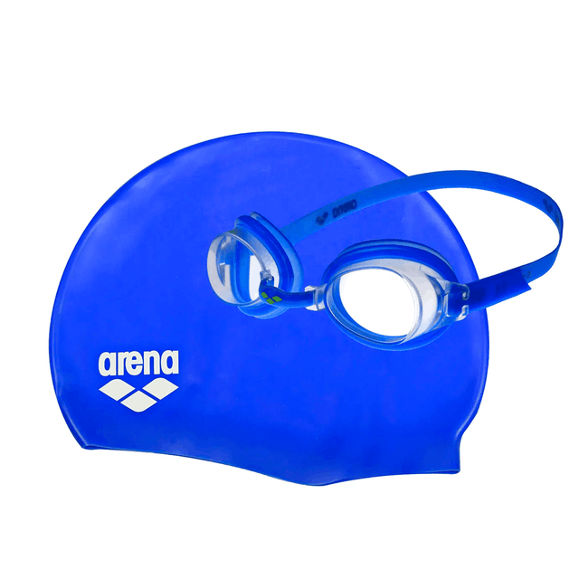 Set Arena gafas y gorro natación junior Hover Image