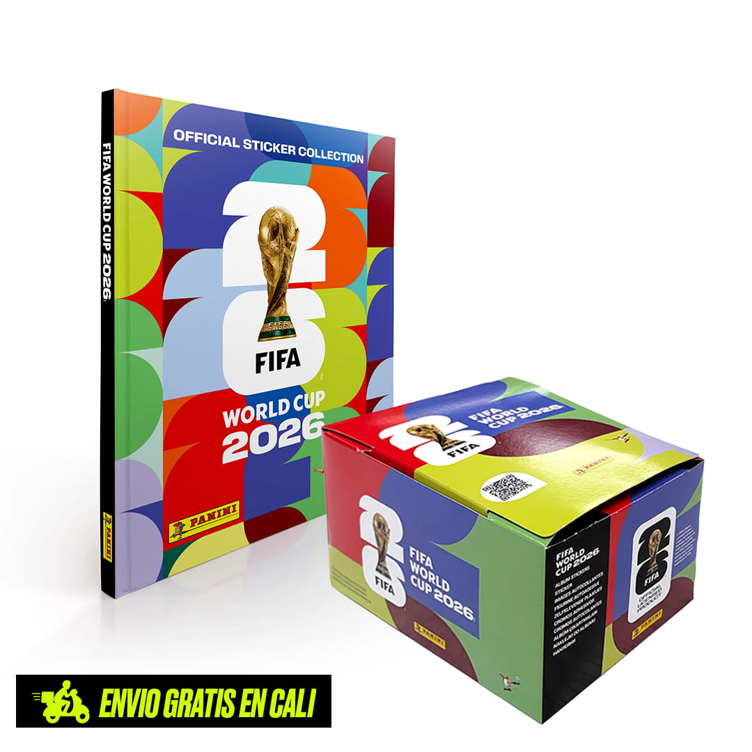 Caja panini + Album pasta dura Copa mundial de la fifa 2026
